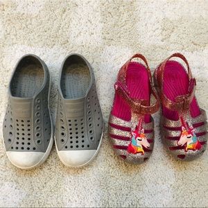 Bundle of 2 girls Summer Sandals 9C